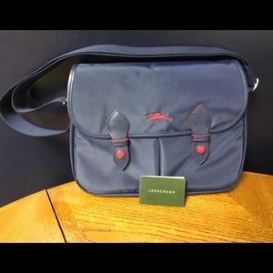 Navy Canvas Shoulder Bag